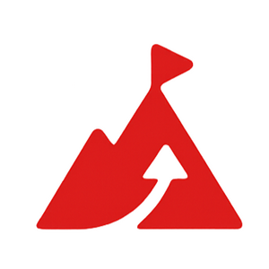 review_logo_summit Client success icon—mountain summit representing progress reached.
